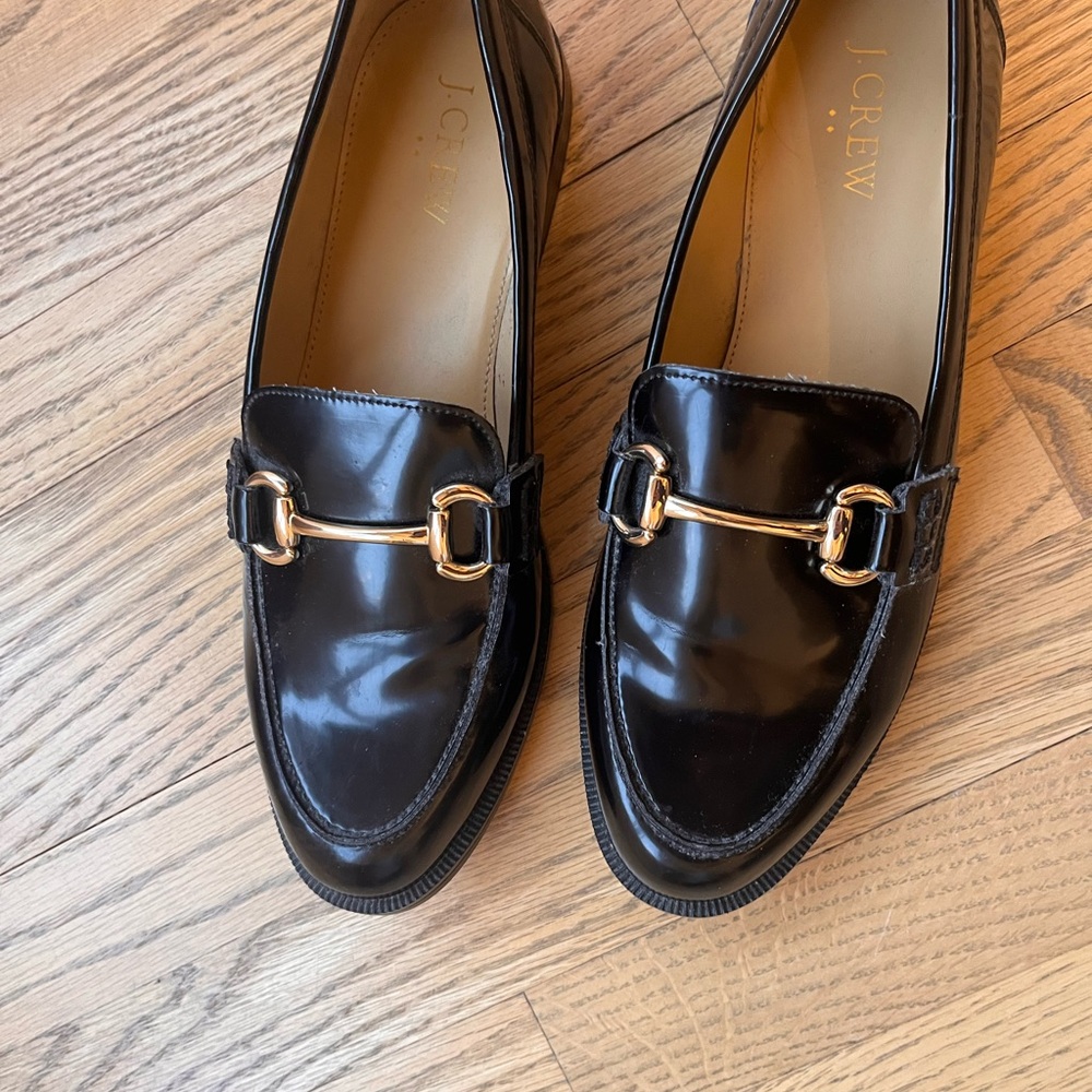 J. Crew Black Loafers